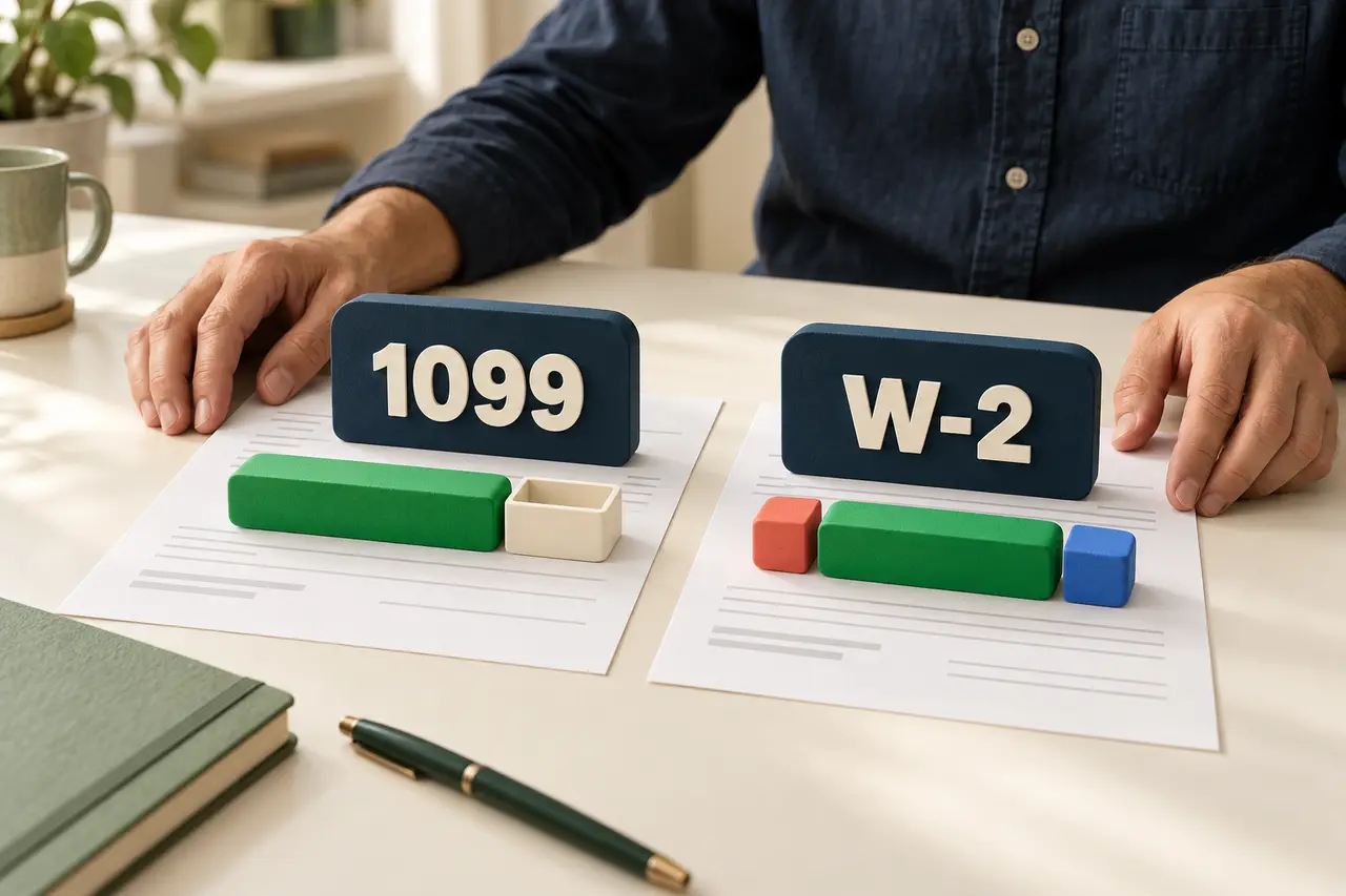 1099 vs W-2: What's the Real Difference for Your Paycheck?